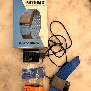 Scosche Rhythm+ Armband Heart Rate Monitor - Blue and Gray